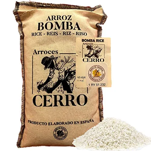 kg. Bomba Paella Reis D. O. Valencia - Arroz Bomba - Feiner Bomba Reis aus Valencia, ideal für Paella und mediterrane Gerichte. Seine besondere Eigenschaft ist die hohe Fähigkeit, Aromen aufzunehmen. Nettogewicht: 1 kg, perfekt für kulinarische Genüsse.
