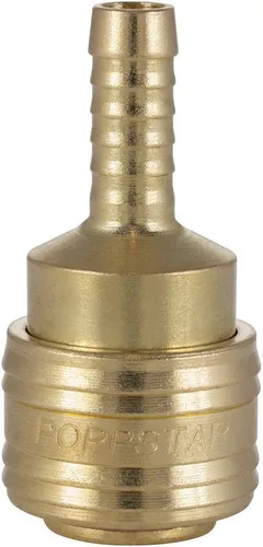 Poppstar Schlauchtülle Schnellkupplung Druckluft NW 7,2 mit Schlauchtülle LW 8 mm, (1-tlg), Pneumatik-Zubehör für Druckluftanschluss