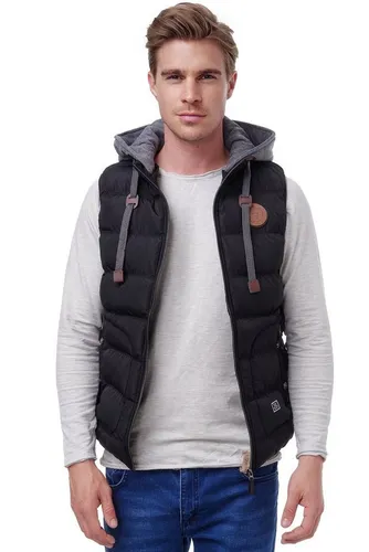 BLACKROCK Steppweste BR1701 Herren Outdoor-Weste - Slim-Fit mit abnehmbarer Kapuze - Herren-Westen, sportliche Slim-Fit Steppweste aus 100% Polyester mit abnehmbarer Kapuze, ideal für Outdoor-Aktivitäten und vielseitige Einsatzmöglichkeiten.