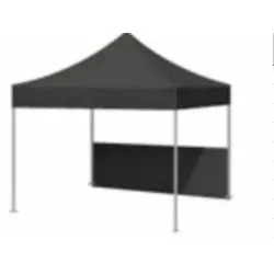 Bihr Abnehmbare Halbblende für Home Track Paddock Laube 3x3m - Hochwertige PVC-beschichtete Halbblende für optimalen Wetterschutz und Privatsphäre, ideal für Paddock Lauben.