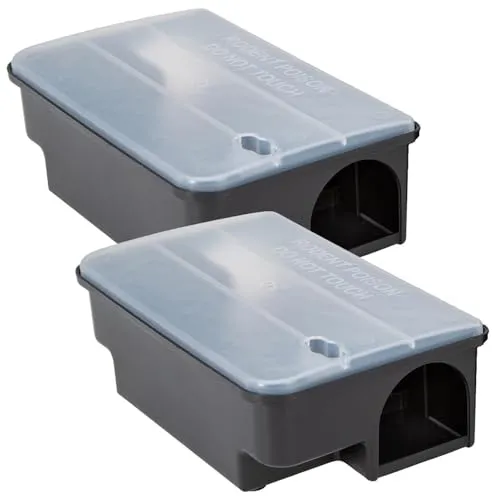 Köder-Discount: Profi Rattenfalle | Profiwerkzeug statt Kammerjäger | Köderbox gegen Mäuse und Ratten | Rattenköderstation, Rattenköderbox Haus, Garten, Industrie | Lieferung ohne Rattengift