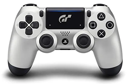 Sony PS4 DUALSHOCK 4 GRAN TURISMO SPORT Wireless Controller - Limited Edition - Controller für PS4 in limitierter Silber-Edition, kabellos für ungestörten Spielspaß und mit präziser Steuerung für Rennspiele.