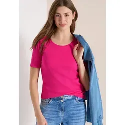 CECIL T-Shirt Style Lena mit klassischem Rundhalsausschnitt rosa S (38)