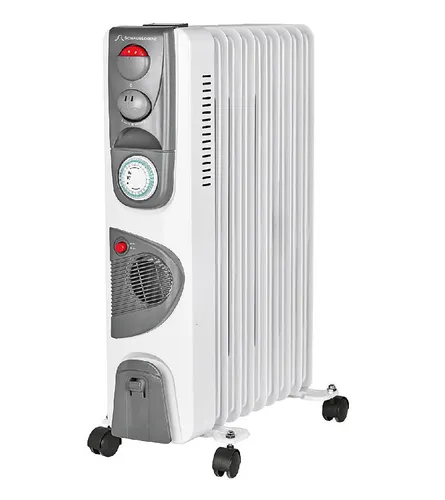 Schaub Lorenz Ölradiator mit Ventilator – Tragbarer Heizkomfort - Heizgeräte - 3 Heizstufen für individuelle Wärme, kompakte Größe und effizienter Ventilator für optimale Luftzirkulation.