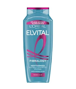 L'Oréal Paris Elvital Fibralogy Haarshampoo 300 ml - Kräftigendes Aufbau-Shampoo für feines Haar. Mit innovativer Formel zur Verbesserung der Haarstruktur und für mehr Fülle. Ideal für die tägliche Pflege.