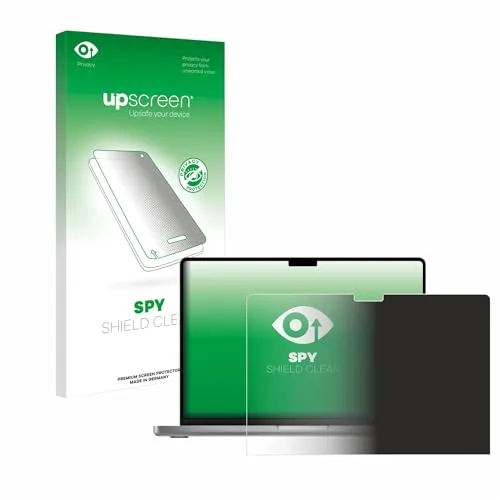 upscreen Anti-Spy Blickschutzfolie für Apple MacBook Pro 14" 2021 Privacy Screen Displayschutz-Folie [Sichtschutz, Blaulichtfilter]