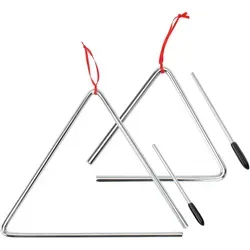XDrum Triangel Starter SET klein 15cm + groß 25cm, inkl. Schlägel