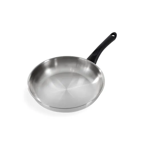 BK Cookware Bold Edelstahl Bratpfanne 24cm – Induktionsgeeignet, Stay Cool Griff - Hochwertige Edelstahl-Bratpfanne mit satinierter Oberfläche. Ideal für intensives Kochen. Der hitzebeständige Griff sorgt für Komfort und Sicherheit. Spülmaschinenfest und vielseitig einsetzbar auf allen Wärmequellen.