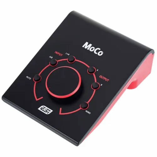 ESI MoCo Passiver Monitorcontroller - Effektgeräte & Signalprozessoren mit symmetrischen und unsymmetrischen Anschlüssen, ideal für präzise Audioüberwachung und flexible Eingangswahl.