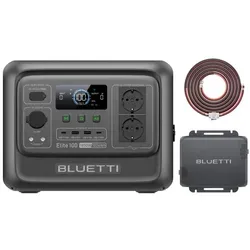 BLUETTI Elite 100 V2 Tragbare Power Station - Solarspeicher mit 1024Wh Kapazität, ideal für Camping und Notfälle, bietet 1800W AC Leistung und ist 30% leichter und 35% kompakter als Vorgänger.