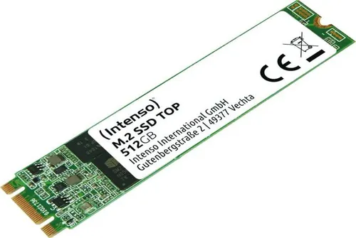 Intenso Interne M.2 SSD SATA III - 512GB, 550MB/s, schnelles Hochfahren in unter 20 Sekunden und geräuschloser Betrieb