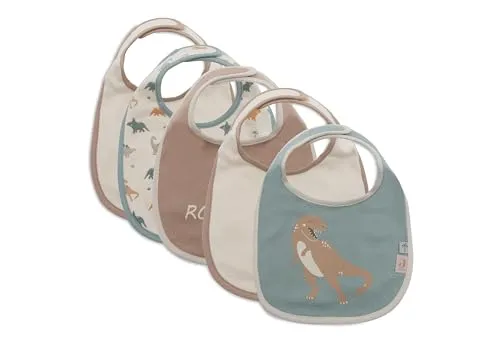 Jollein 029-566-67100 Lätzchen 5er Set Dino - Roarsome
