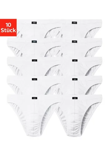 H.I.S. Mini Slip 10 Stück M - Bequemer Herren Minislip - Herren-Slips im 10er Pack aus elastischer Baumwolle, mit flachem Komfortbund für optimale Passform und angenehmen Tragekomfort.