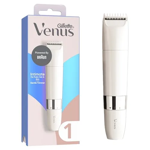 Gillette Satin Care Elektrischer Trimmer - Intimtrimmer für Damen, wasserdicht und ideal für dickes Haar