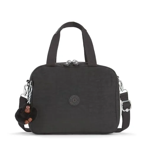 Kipling MIYO Große Lunchbox - Isolierte Lunchbag in True Black - Lunch-Taschen: Praktische und wasserabweisende Lunchbag, ideal zum Aufstecken auf Trolleys, perfekt für unterwegs.