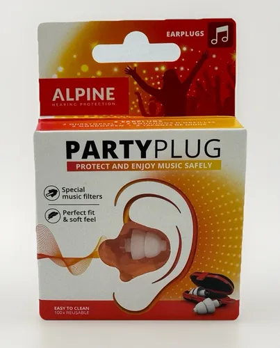 Alpine PartyPlug Ohrstöpsel Transparent  Plugs Gehörschutz Festival Musik Filter