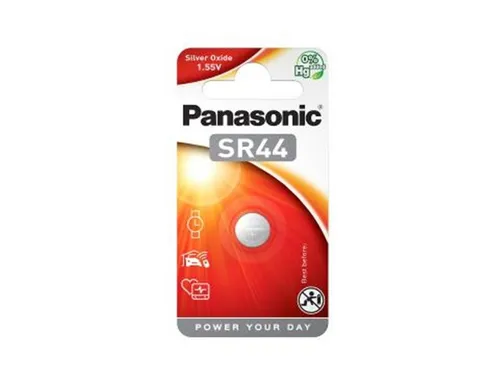 Batterie Panasonic SR44 1.55V Silver Oxide D357 Exp 08/2025