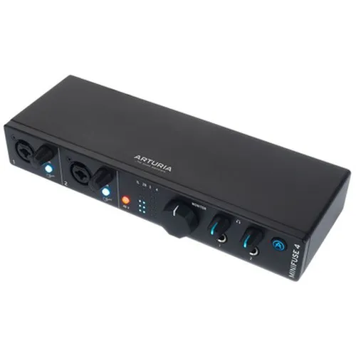 Arturia MiniFuse 4 Black - 4in/4out Audio & MIDI Interface - Audio-Interfaces mit 4 Eingängen und Ausgängen, ideal für kristallklare Aufnahmen und kreative Software zur Verfeinerung Ihrer Musikprojekte.