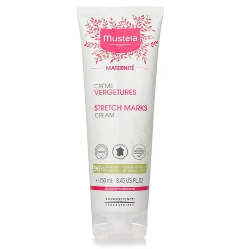 Mustela Maternité Körpercreme gegen Striae 250 ml - Tagescremes, speziell für Schwangere und Stillende, reduziert Dehnungsstreifen und verbessert die Hautelastizität für eine strahlende, gesunde Haut.
