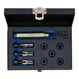 BGS Reparatursatz für Glühkerzengewinde M10 x 1.25 - KFZ-Werkzeuge zur einfachen Reparatur von Glühkerzengewinden, ideal für Werkstätten und DIY-Projekte.