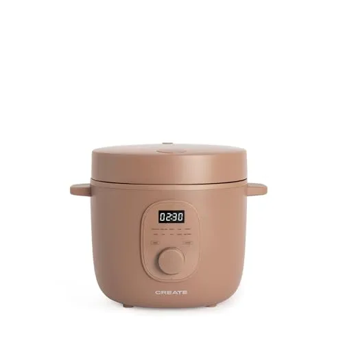 RICE COOKER STUDIO - Elektrischer Multifunktions-Reiskocher mit Dampfkorb - Multifunktionaler Reiskocher für kreative Küche: Bereiten Sie Eintöpfe, Sushi oder Kuchen zu. Mit Dampfkorb, 24h Programmierung und Warmhaltefunktion. Ideal für kleine Küchen und einfache Reinigung.