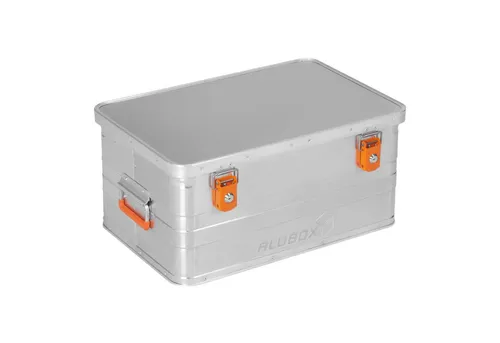 Alubox B47 - Aluminium Transportbox 47 Liter - Transportboxen mit 47 Litern Fassungsvermögen, wasserdicht und staubgeschützt durch Gummidichtung, ideal für sicheres Transportieren von Werkzeugen und Equipment.