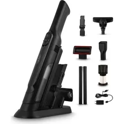 Lauben Hand Vacuum 2in1 120BC - Schwarz, kabelloser Handstaubsauger - Staubsauger für Hand- und Bodenreinigung, leistungsstark mit bis zu 30 AW, wiederaufladbar über USB-C und abwaschbaren Filtern für einfache Pflege.