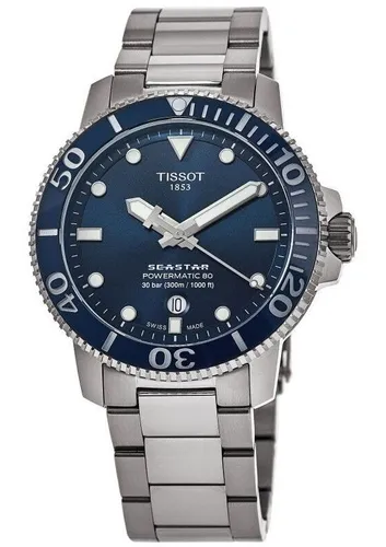 Tissot Seastar 1000 Automatik Taucher T120.407.11.041.03 - 300m Wasserdicht - Armbanduhren für Herren mit 300m Wasserdichtigkeit, Saphirglas und automatischem Uhrwerk. Ideal für Taucher und Abenteurer.