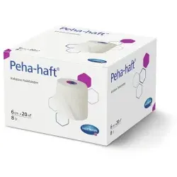 Peha-haft® Fixierbinden 6 cm x 20 m, latexfrei - 8 Stück Packung - Kompressen & Verbände: Die latexfreien Peha-haft® Fixierbinden bieten durch ihre gewebte Struktur und starke Eigenhaftung eine sichere Fixierung bei minimalem Materialbedarf.