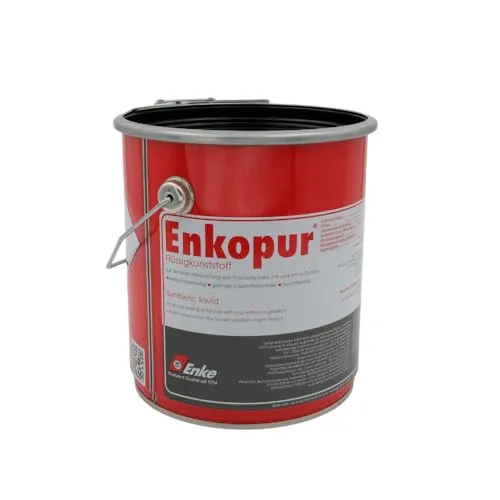 Enke Enkopur® Flüssigkunststoff 4kg – Universelle Abdichtung - Schwarzer Flüssigkunststoff für Dach, Keller und Garage. Extrem langlebig und UV-stabil, ideal für zuverlässige Feuchtigkeitssperren.