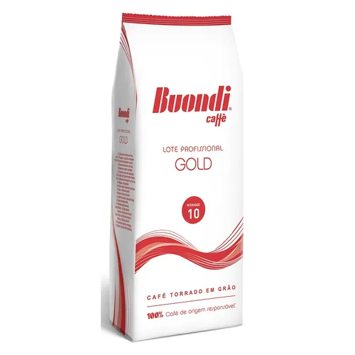 BUONDI Caffè Gold Röstkaffee 1kg - Premium Kaffee aus 100% Arabica und Robusta Bohnen, 1 kg Packung für ein vollmundiges Espresso-Erlebnis – ideal für Kaffeeliebhaber.