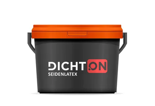 DICHTON Feuchtraumfarbe D.42W Bad & Küchenfarbe matt weiß oder tönbar, mattglanz weiß, Wandfarbe abwaschbar Innenfarbe
