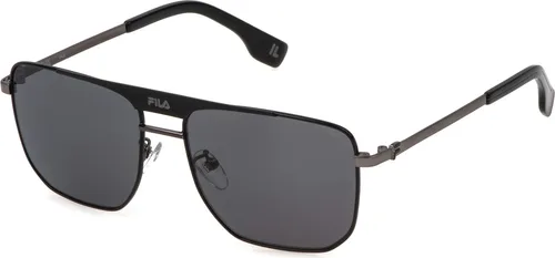 Fila SFI728 K59P BACHELITE LUCIDA C/PARTI NERO LUCIDO 57/16/145 Uni Sonnenbrillen