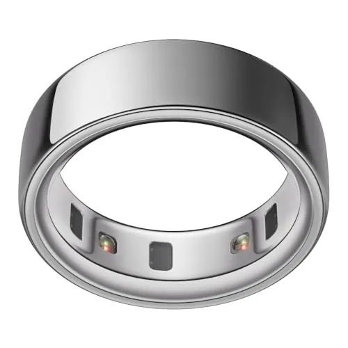 OURA Ring 4, Größe 12, Silver - Smart Health Tracker - Smart Ringe mit fortschrittlicher Smart-Sensing-Technologie für präzise Gesundheitsmessungen und bis zu 8 Tage Akkulaufzeit. Angenehmes Tragegefühl durch Titan-Design.