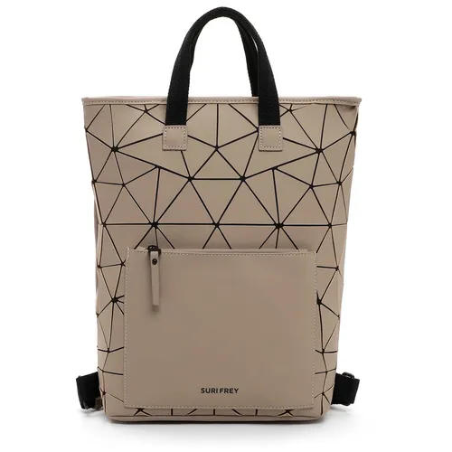 SURI FREY Rucksack City Backpack - Stylischer Rucksack mit 3D-Optik, gepolstertem Laptopfach und praktischem Zipper am Rücken für einfachen Zugang. Ideal für Schule, Uni oder Freizeit!