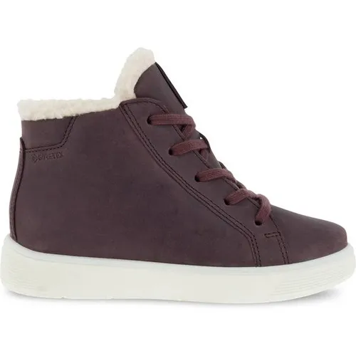 Ecco Street Tray Mid GTX Boot - Wasserdichte Kinder Winterstiefel in plumbraun - Stiefel mit GORE-TEX Konstruktion für trockene Füße, warmem Futter und griffiger Außensohle, ideal für kaltes Wetter.
