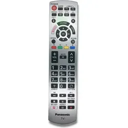 Panasonic Original TV Fernbedienung TX-40FXW724 & mehr - Schwarz - Originale Panasonic Fernbedienung für diverse TV-Modelle, sofort einsatzbereit nach Batteriewechsel. Ideal für eine bequeme Steuerung ohne Programmierung.