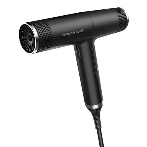 Gama Italy Professional iQ Perfetto - Ultraleichter Haartrockner mit ION-Technologie, 30% schnelleres Trocknen und intelligente Steuerung für gesundes, glänzendes Haar