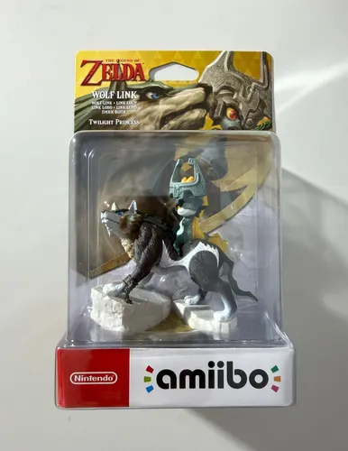 Nintendo Amiibo Wolf-Link – The Legend of Zelda - Toys to Life: Hochwertige Actionfigur von Wolf-Link, staubgeschützt und perfekt für Sammler und Fans der Legend of Zelda-Serie.