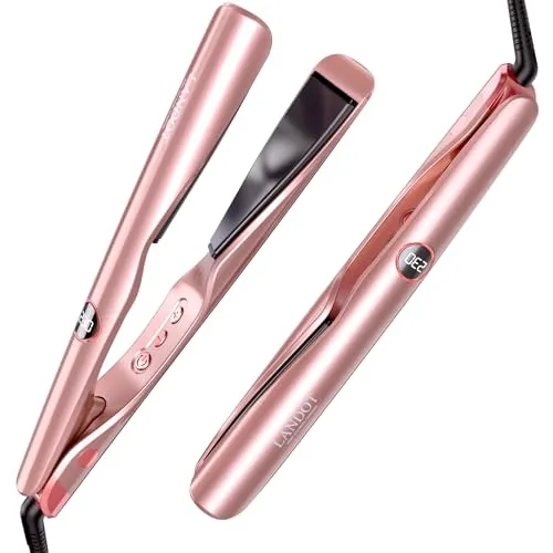 LANDOT 2-IN-1 Glätteisen und Lockenstab - Kombinieren Sie Glätten und Locken in einem Gerät! Das innovative 2-in-1 Stylinggerät bietet vielseitige Möglichkeiten für kreative Frisuren, ideal für alle Haartypen und einfach in der Handhabung.