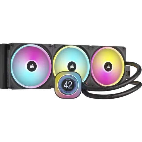 Corsair iCUE LINK H170i LCD, 420mm AIO Liquid CPU Cooler, QX140 RGB, LCD Display