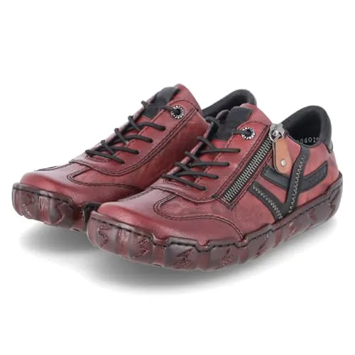 Rieker Damen Sneaker L0363 - Sportlich & Modisch mit Reißverschluss - Schnürer für Damen mit flexiblem Obermaterial und RIRICON-Sohle für optimalen Halt. Ideal für sportliche Aktivitäten und stylish zugleich!