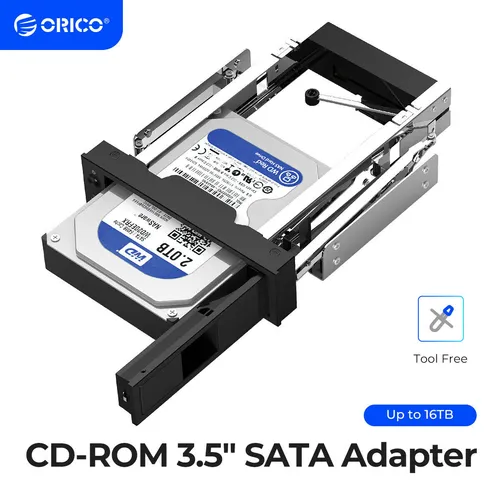 ORICO Wechselrahmen SATA Mobile Rack SATA I/II/III HDD Fesplattenrahmen im 5,25"