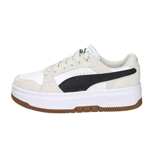 Puma Rebound Low SD Sneakers Damen - Stylische Damen Sneaker aus Leder mit dämpfender SoftFoam+ Innensohle für maximalen Komfort, perfekt für den Alltag und Freizeit.