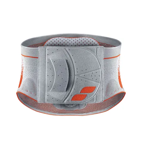 SPORLASTIC Rückenbandage Vertebradyn Supreme Senso XXL - Bandagen für optimalen Halt und Unterstützung des Rückens, ideal bei Schmerzen und Verspannungen, Farbe: platinum.