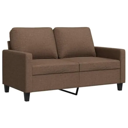 vidaXL 2-Sitzer Sofa mit Armlehnen und Rückenkissen - Modernes Loungesofa mit robustem Metallgestell, atmungsaktivem Stoff und dick gepolsterten Sitzflächen für maximalen Komfort in deinem Wohnzimmer.