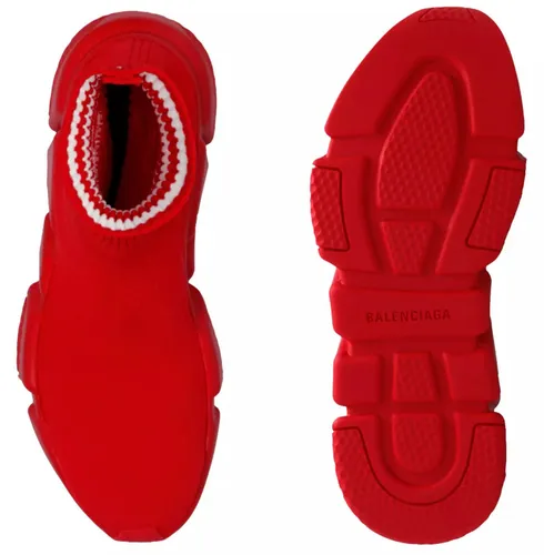 Balenciaga X Speed LT Knit High Top Socken Schuhe - Slip-On-Sneaker, hergestellt in Italien für höchste Qualität, knöchelhoch mit sportlichem Design und elastischem Verschluss.