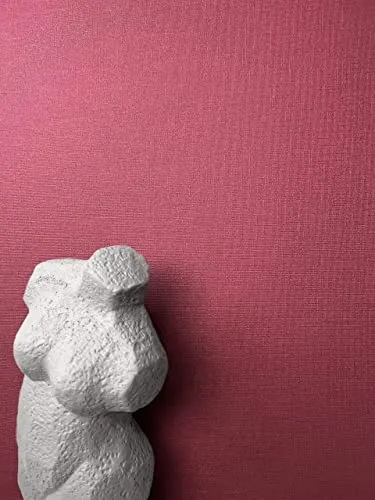 NEWROOM Tapete Rot - Edle Einfarbige Vliestapete - Moderne Uni Struktur in Textil-Optik, abwaschbar und scheuerbeständig, ideal für eine elegante Raumgestaltung. Inkl. Tapezier-Ratgeber für ein perfektes Ergebnis!