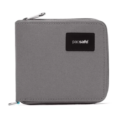 Pacsafe Zip Around Wallet mit RFID-Blocker - Geldbörse mit rundum Zipper, schützt Ihre Karten vor digitalem Diebstahl dank RFID-Blocker. Viele Fächer für Karten, Scheine und Münzen – ideal für den Alltag!