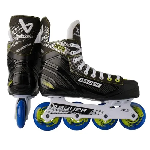 Bauer XR Inliner Roller Hockey Skate Senior 7 - Euro 42 R - Inliner für Hockeyspieler, mit optimaler Unterstützung und hervorragendem Grip für schnelle Bewegungen auf dem Feld.